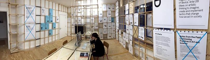 Arte Util Archive, Arts Catalyst Centre installation. Photo: Alec Steadman